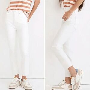 NEW Madewell The Curvy Perfect Vintage Jean‎ tile white, 33